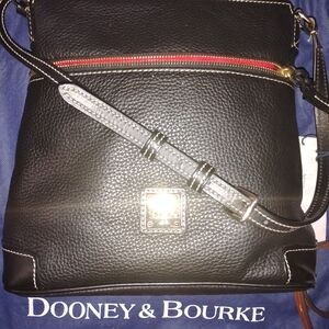 Dooney & Bourke Black Leather Crossbody Bag